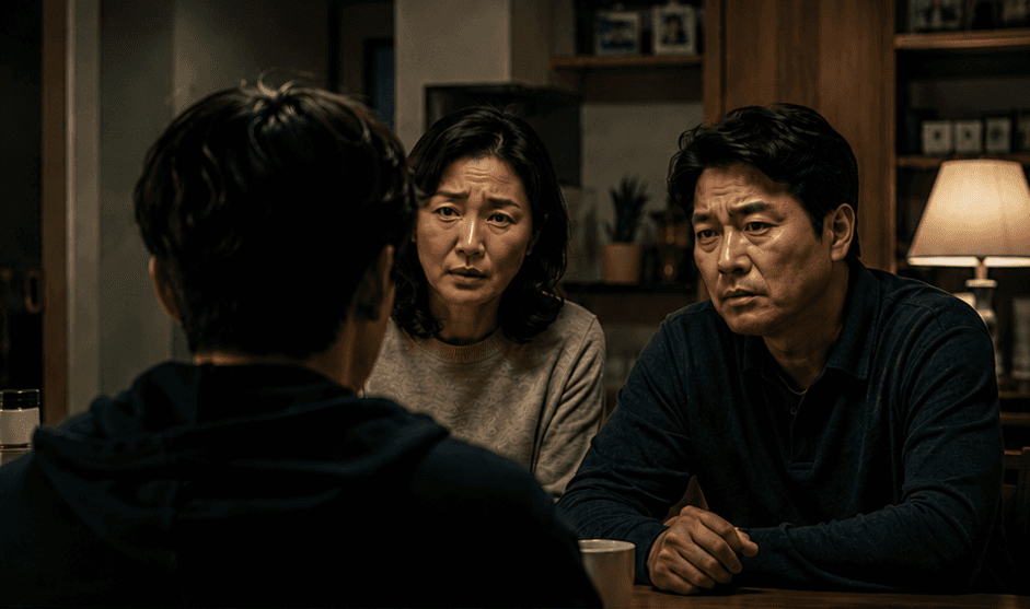 부모님의 질문 앞에서 굳어버린 순간